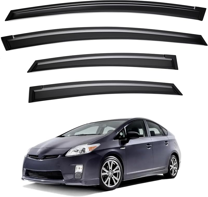 Viseras ventana Toyota Prius 4 pzas protector lluvia sol