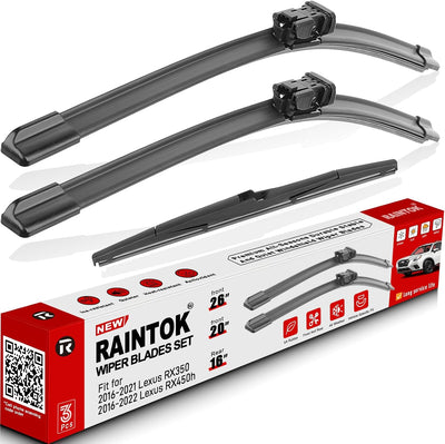 Set Escobillas Limpiaparabrisas Lexus RX350 RX450h 26/20/16