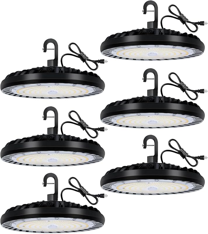 6 Luces LED Alta Bahía UFO IP65 100-277V
