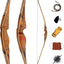 Arco largo híbrido 64" bambú fibra vidrio 25-60lbs