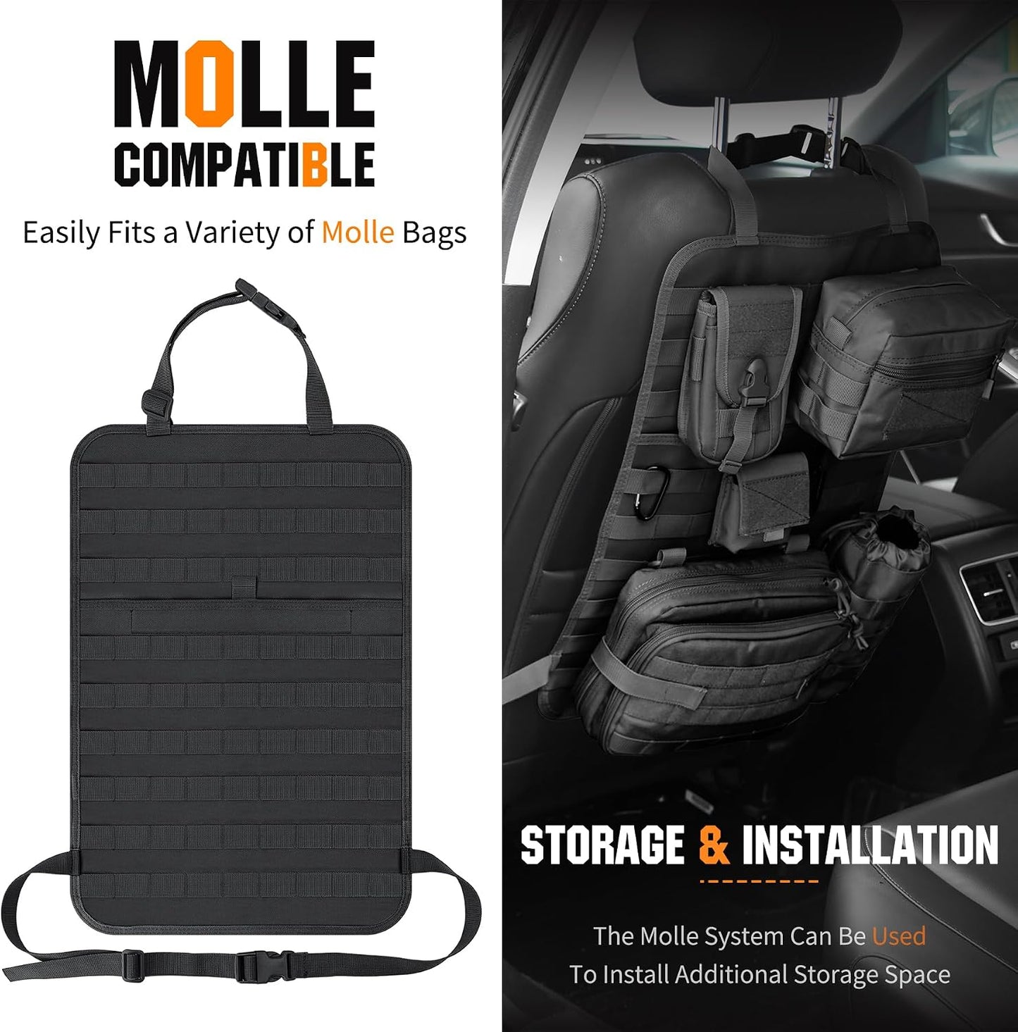 Protector asiento coche molle tactil nailon