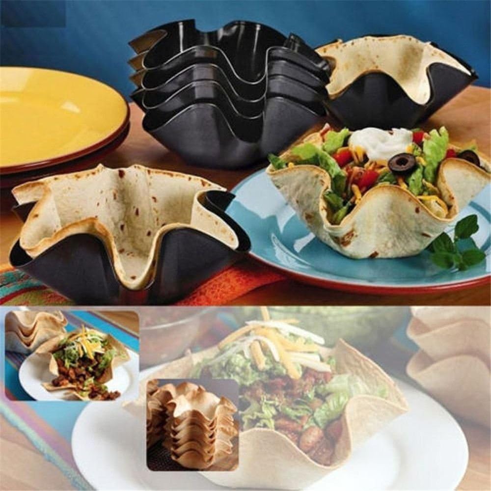 Moldes antiadherentes para tortillas y conchas de tacos de acero al carbono