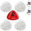 4 Pzas Repuestos Fregona y Base Cabezal Easywring Spin Mop