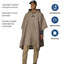Poncho lluvia impermeable transpirable adultos y jóvenes