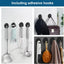 Soporte maquinilla ducha acero inox con ganchos
