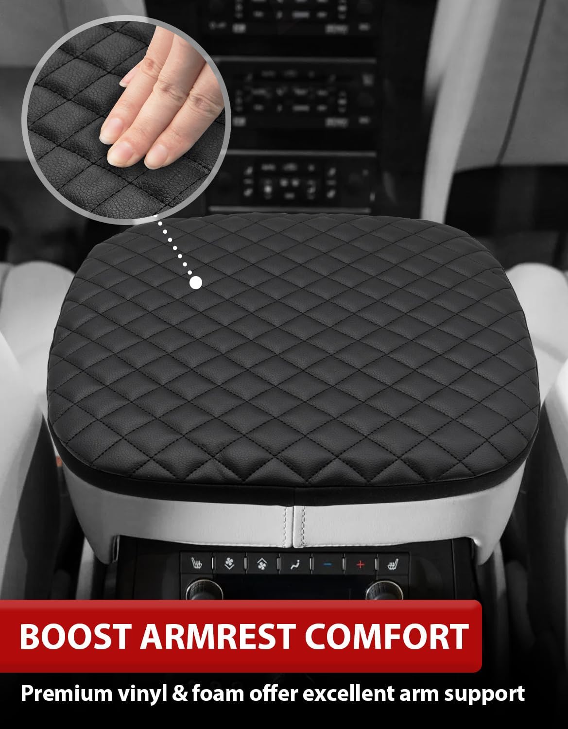 Funda reposabrazos consola Cadillac Escalade cuero