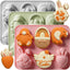 Paquete de 3 moldes de silicona de Pascua forma huevo zanahoria conejo 3D para chocolate dulces jabón gelatina decoración pastel