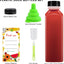 36 Botellas Plástico 16oz con Tapas Reutiliz.