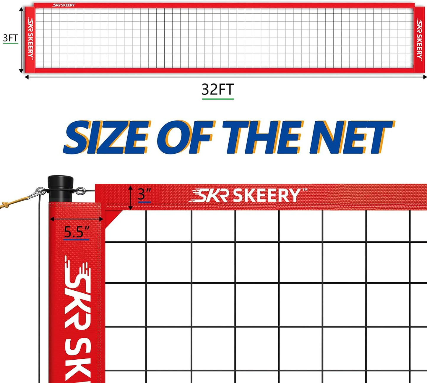 Set red voleibol aluminio ajustable anti-hundimiento