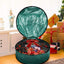 Bolsa almacenamiento corona Navidad 30x8" verde resistente