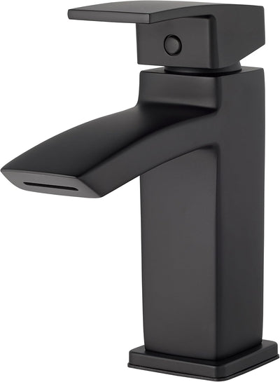Grifo baño central 4pulg color negro mate