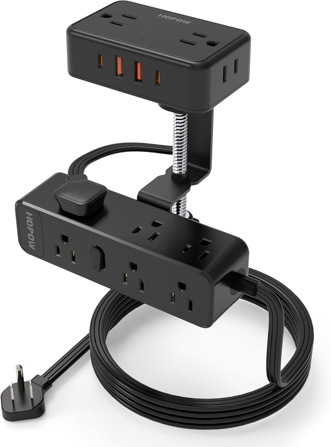 Regleta escritorio doble capa 13 tomas 4 USB con proteccion