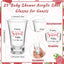 25 Vasos Chupito Baby Shower con Etiquetas y Bolsas