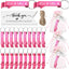 25 Juegos Abrebotellas Baby Shower Rosa con Etiquetas
