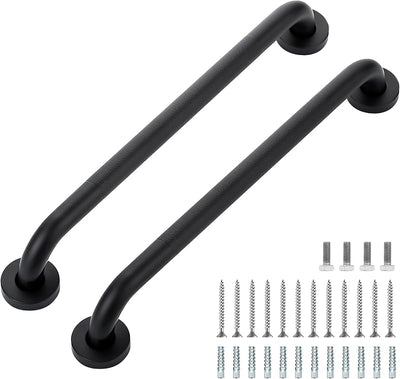 Barras agarre ducha acero inox 18" antiderrap set 2