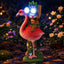 Estatua tiki flamenco 12.2pulg decoración jardín solar