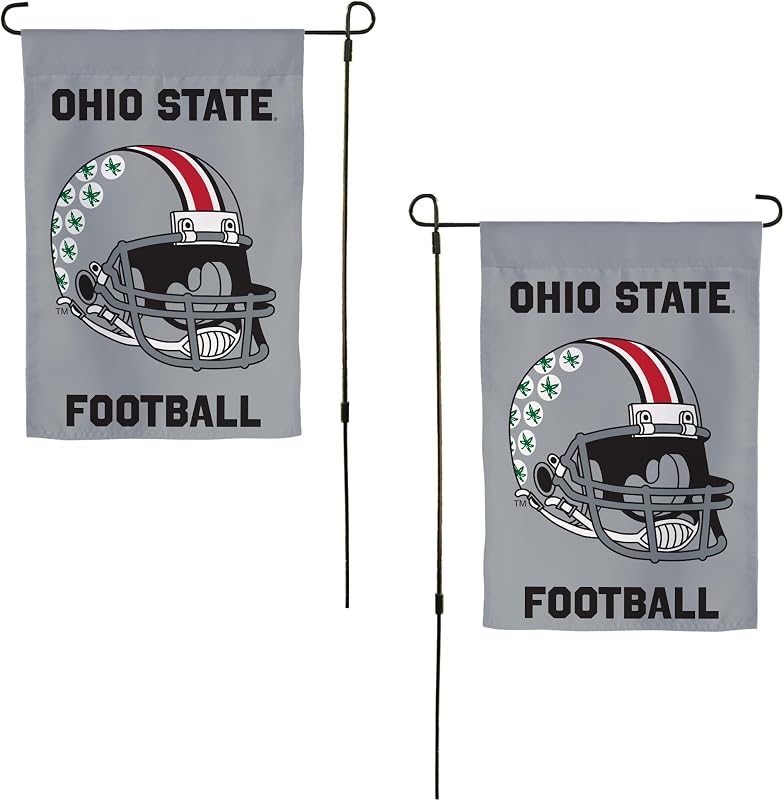 Bandera jardín TOSU Ohio 19x12pulg Buckeyes