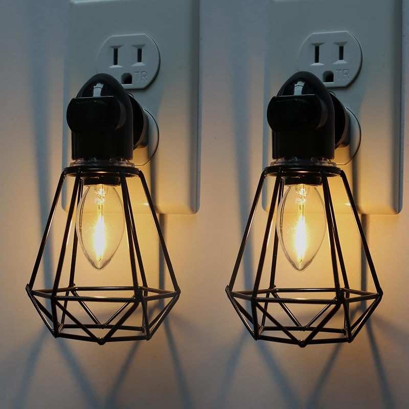 Luz Nocturna Industrial con Interruptor Set 2 Led