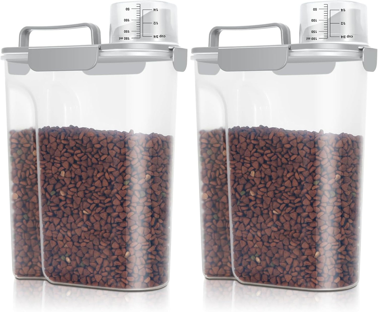 Contenedor alimento mascotas 2 pack 10-14lbs con boquilla y asa