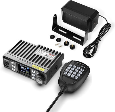 Radio móvil GMRS 20W con altavoz externo