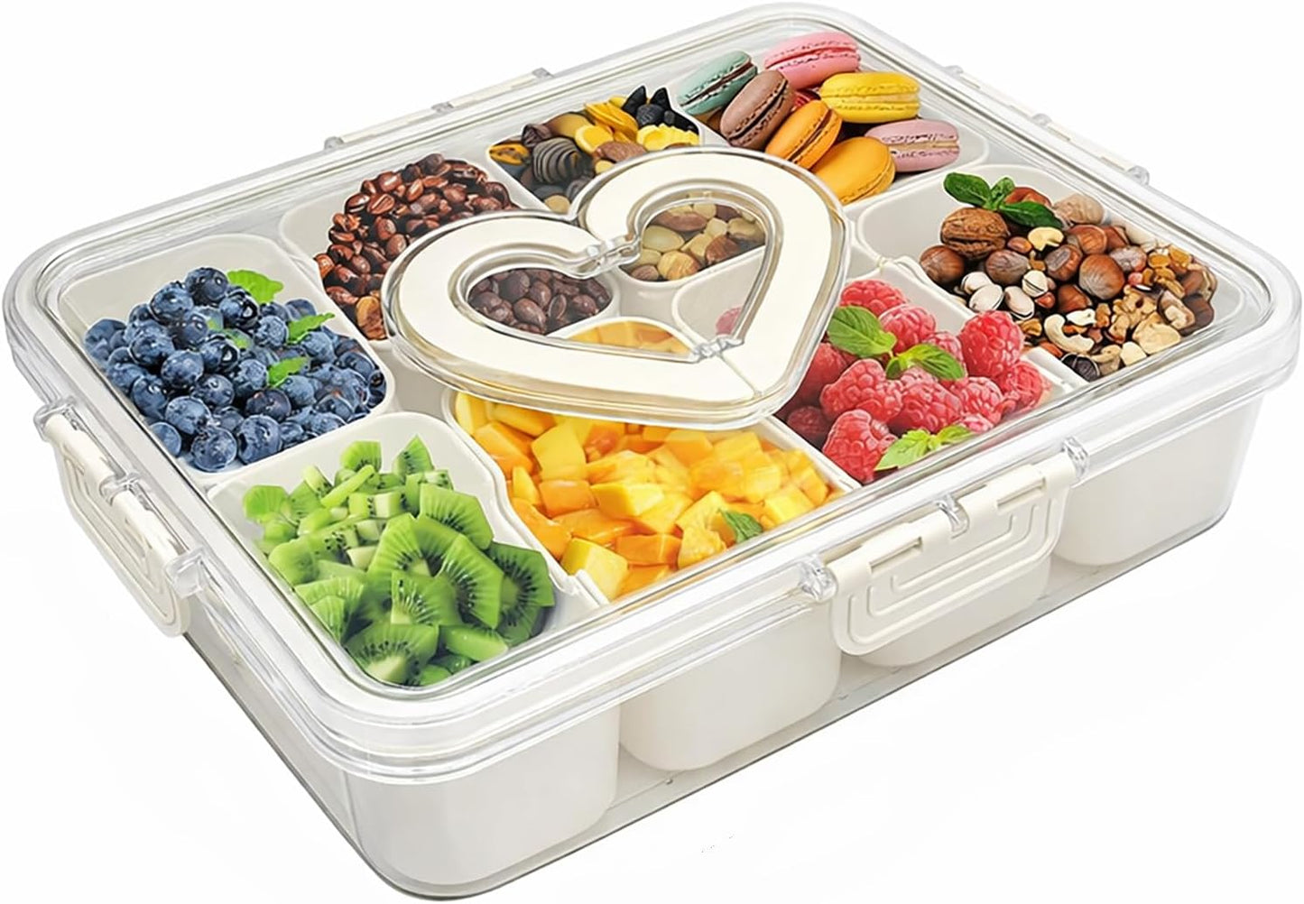 Caja aperitivos con tapa microondasable 8"