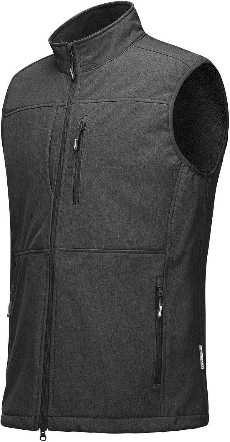Chaleco correr hombre ligero resistente viento forro polar