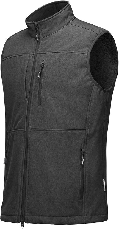 Chaleco correr hombre ligero resistente viento forro polar