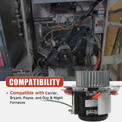 Conjunto motor soplador tiro horno comp Carrier Bryant Payne