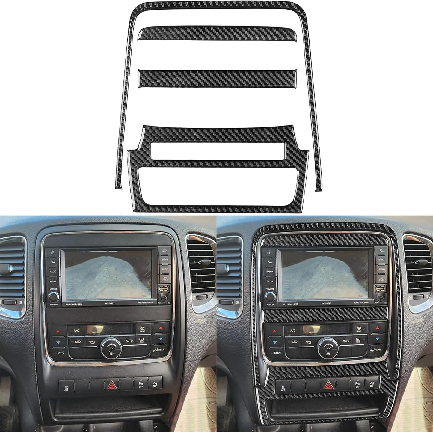 Accesorios fibra carbono para Dodge Durango 11-13