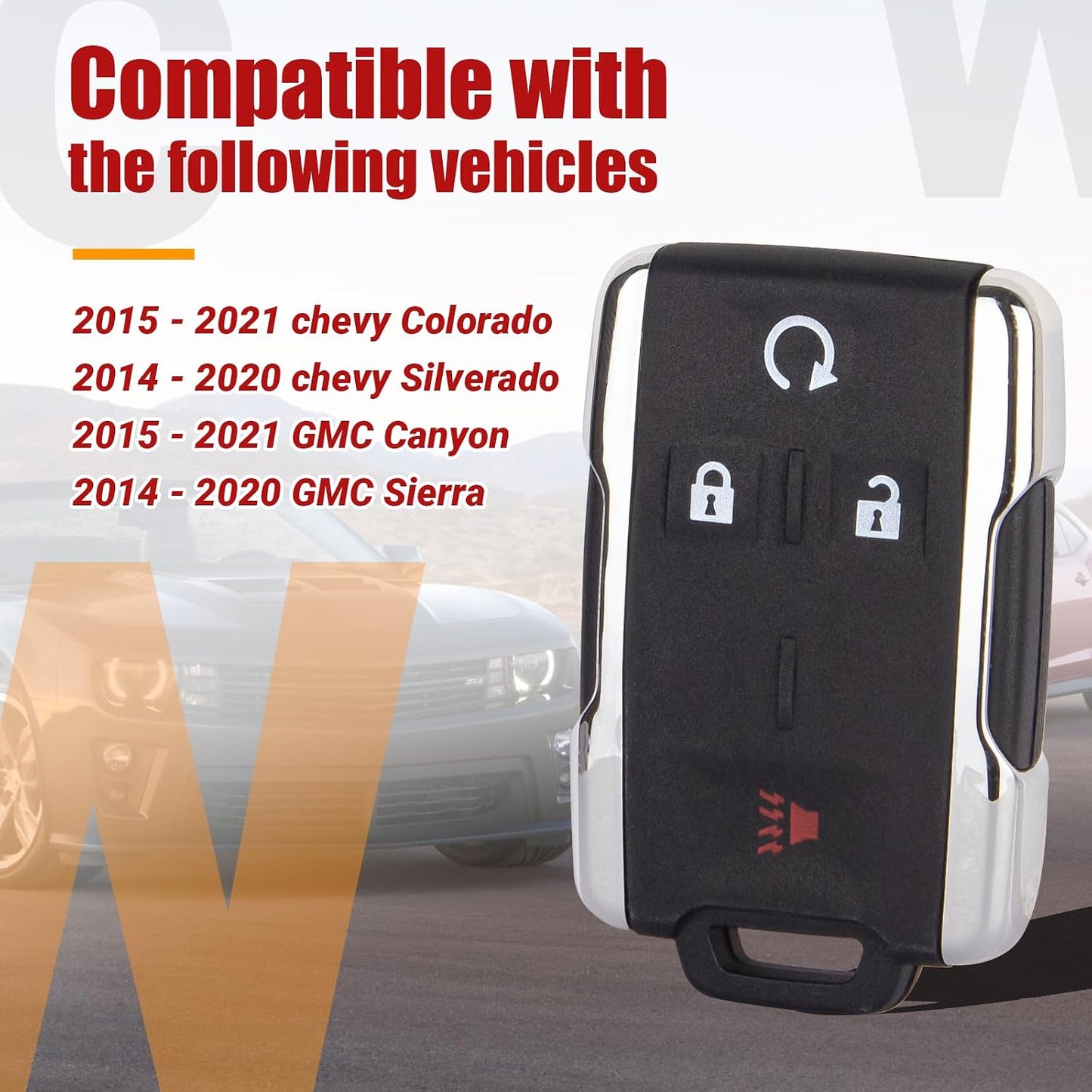Llavero repuesto comp Chevy Silverado 2014-2020 set 2
