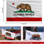 Bandera California 3x5ft doble cara tela 210D con oso