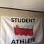 Bandera atleta 3x5ft para dormitorio universitario