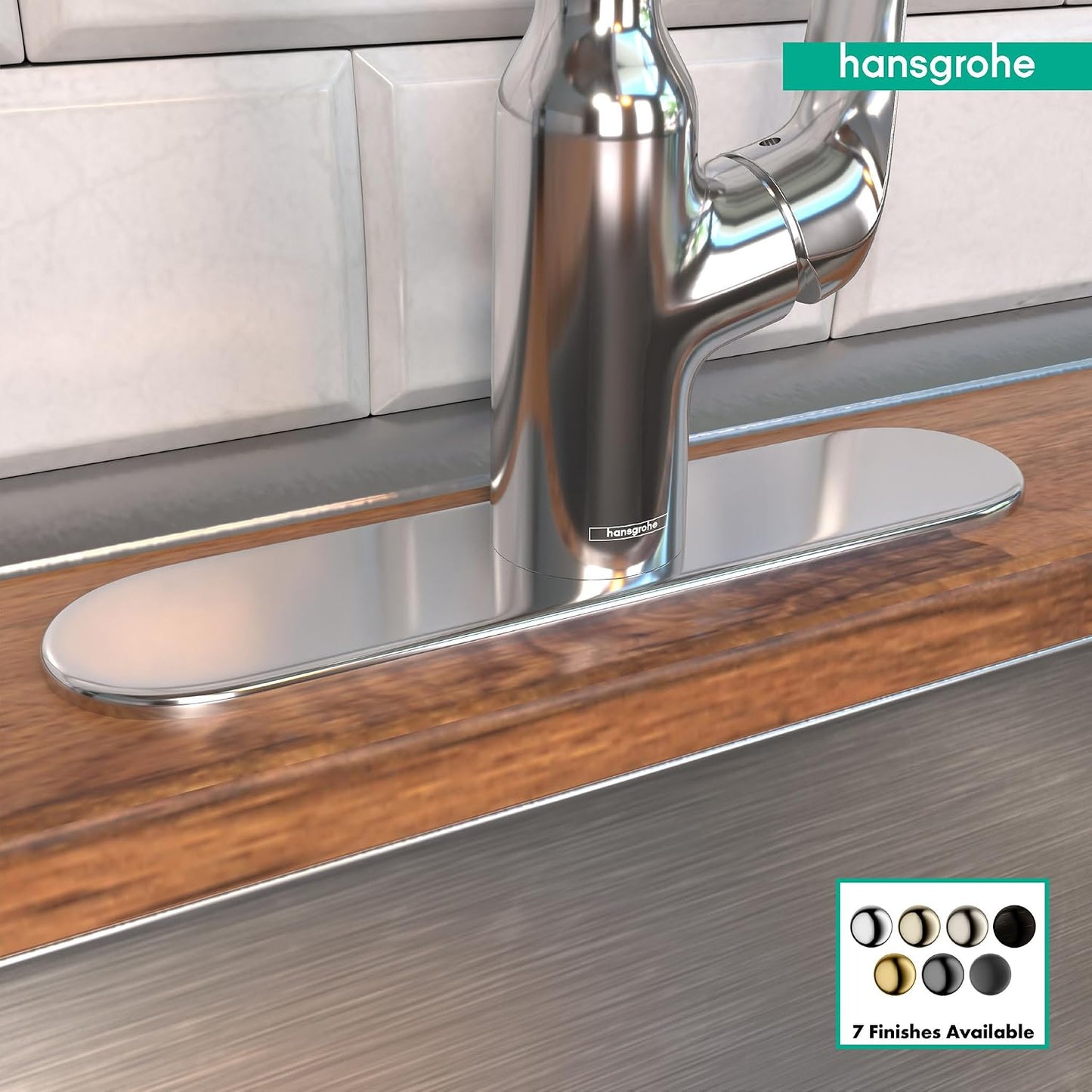 Placa base coordinación cromo 11pulg