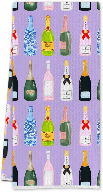 Toallas de cocina de bar de champán 16 x 24 pulgadas