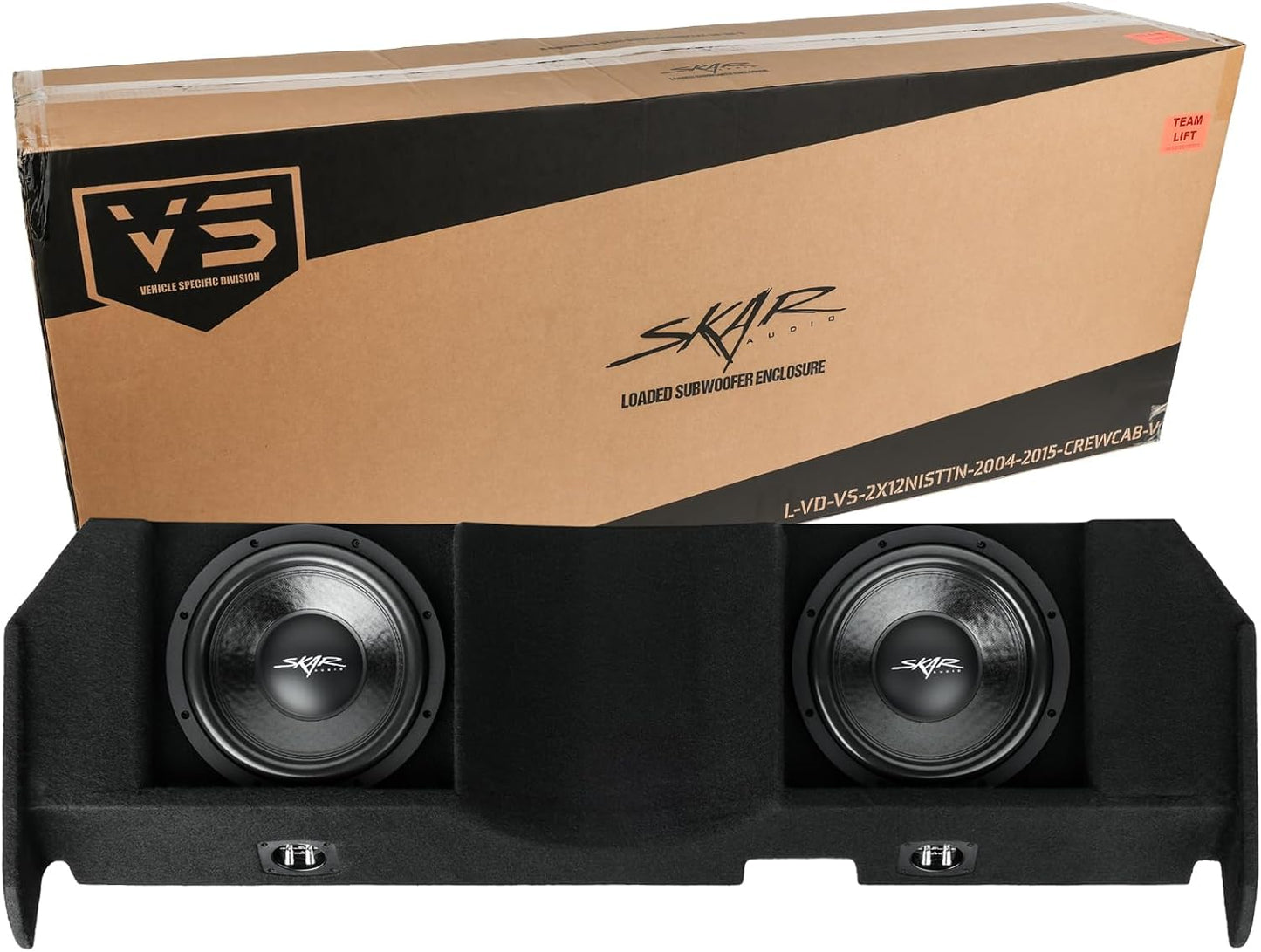 Caja subwoofer 12" comp Nissan Titan Crew Cab 04-15