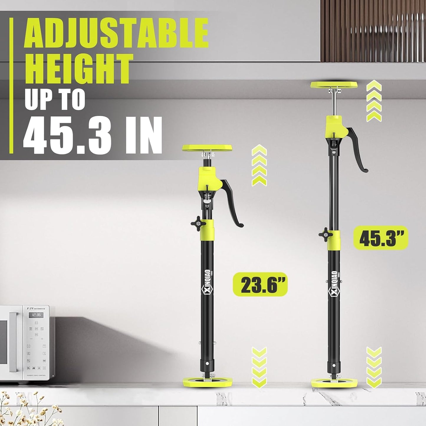 Poste soporte ajustable para gabinetes y yeso 23.6-45.3pulg