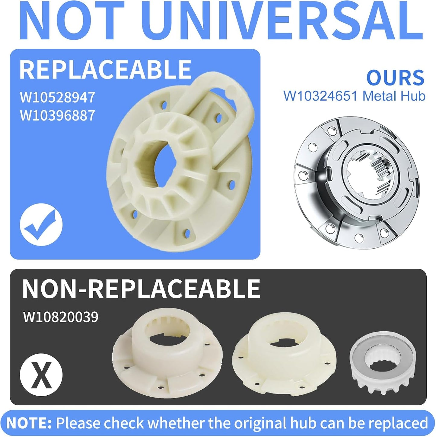 Repuesto cubo montaje tambor Whirlpool