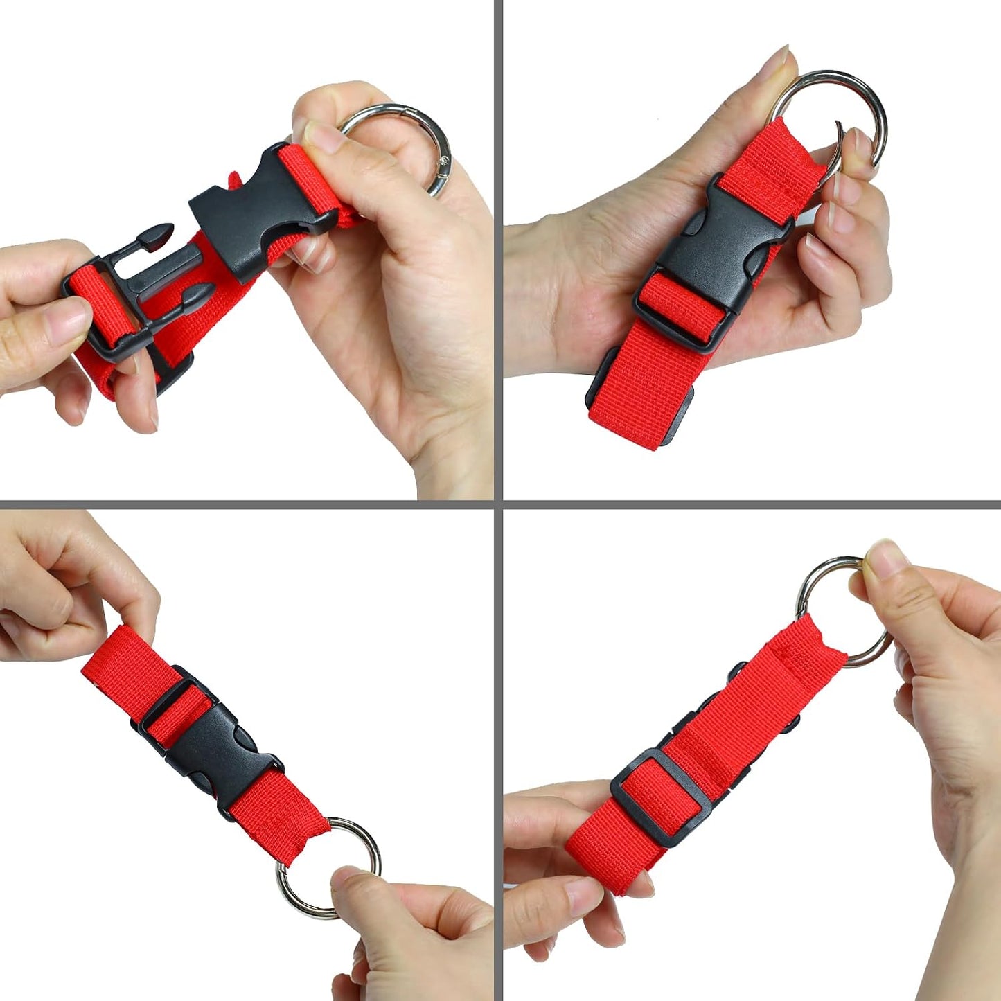 4 Correas de Viaje para Maleta Ajustables de Nailon