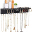 Organiz. collares joyas 30 ganchos roble negro