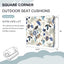 4 Cojines Asiento Exterior Resistentes Agua 18.5x16pulg