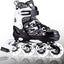 Patines en línea ajustables para niños con ruedas iluminadas