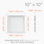Panel acceso 10x10" plástico ABS blanco para pared techo