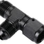 Adaptador Tee T AN8 con hembra giratoria aluminio negro