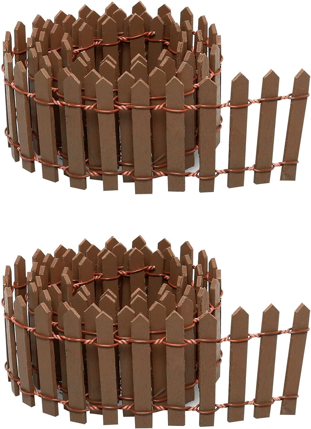 Valla decorativa madera 35" para casa muñecas set 2