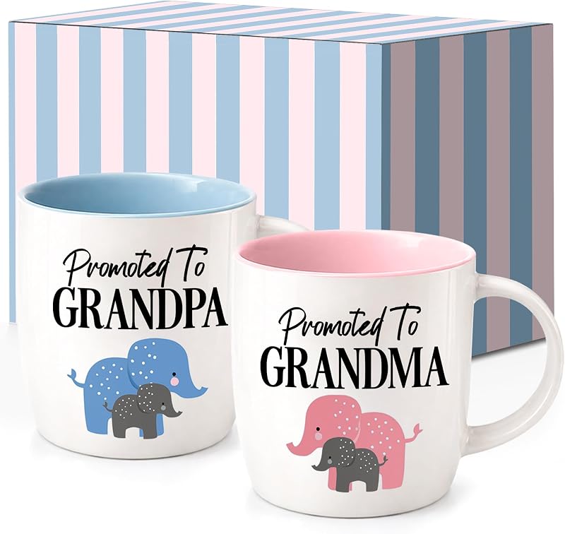 Tazas café cerámica 13oz regalo abuelos bebé Navidad