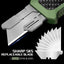 Cuchillo utilitario retráctil aluminio afeitar reemplazo EDC