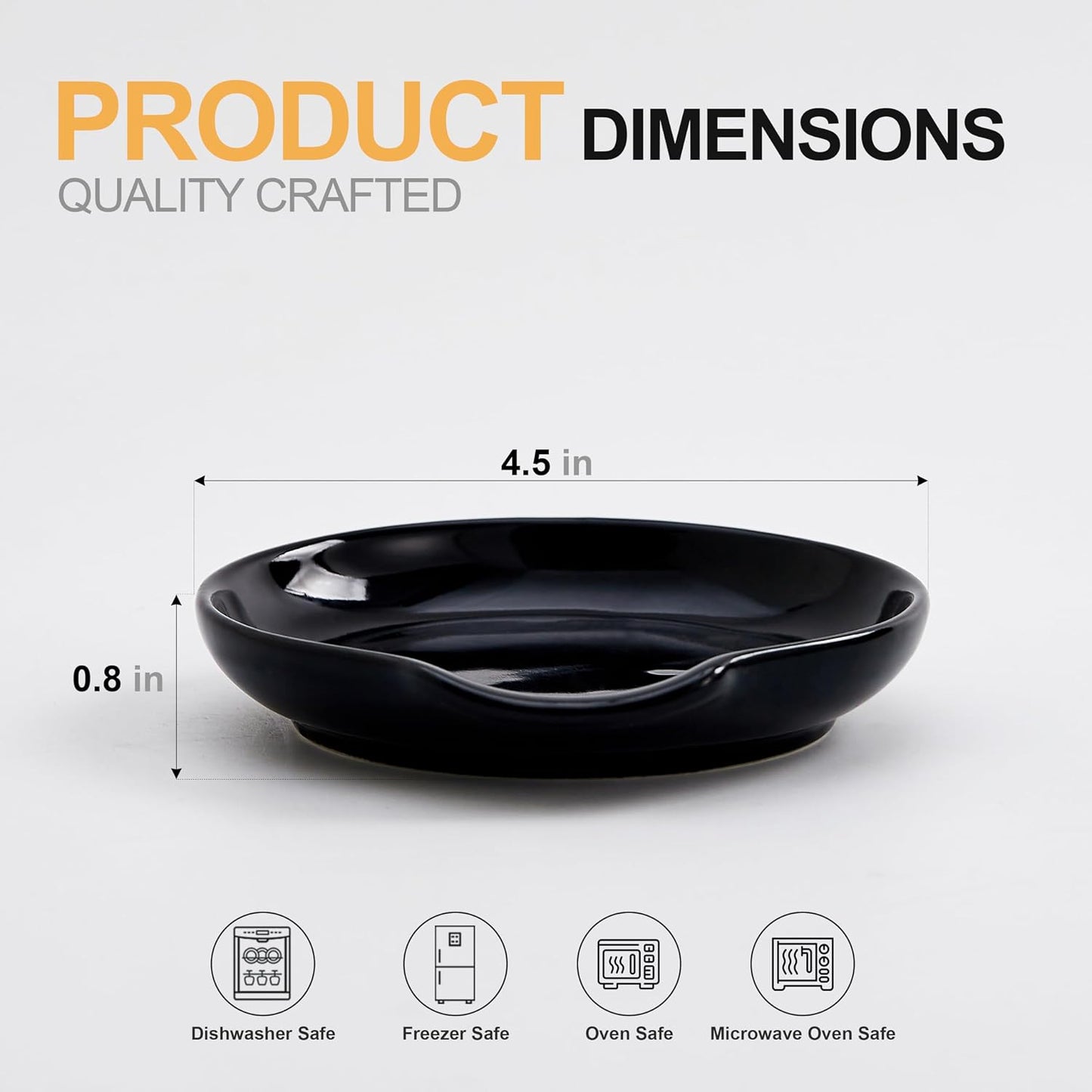 Soporte cerámica para cuchara encimera cocina resistente
