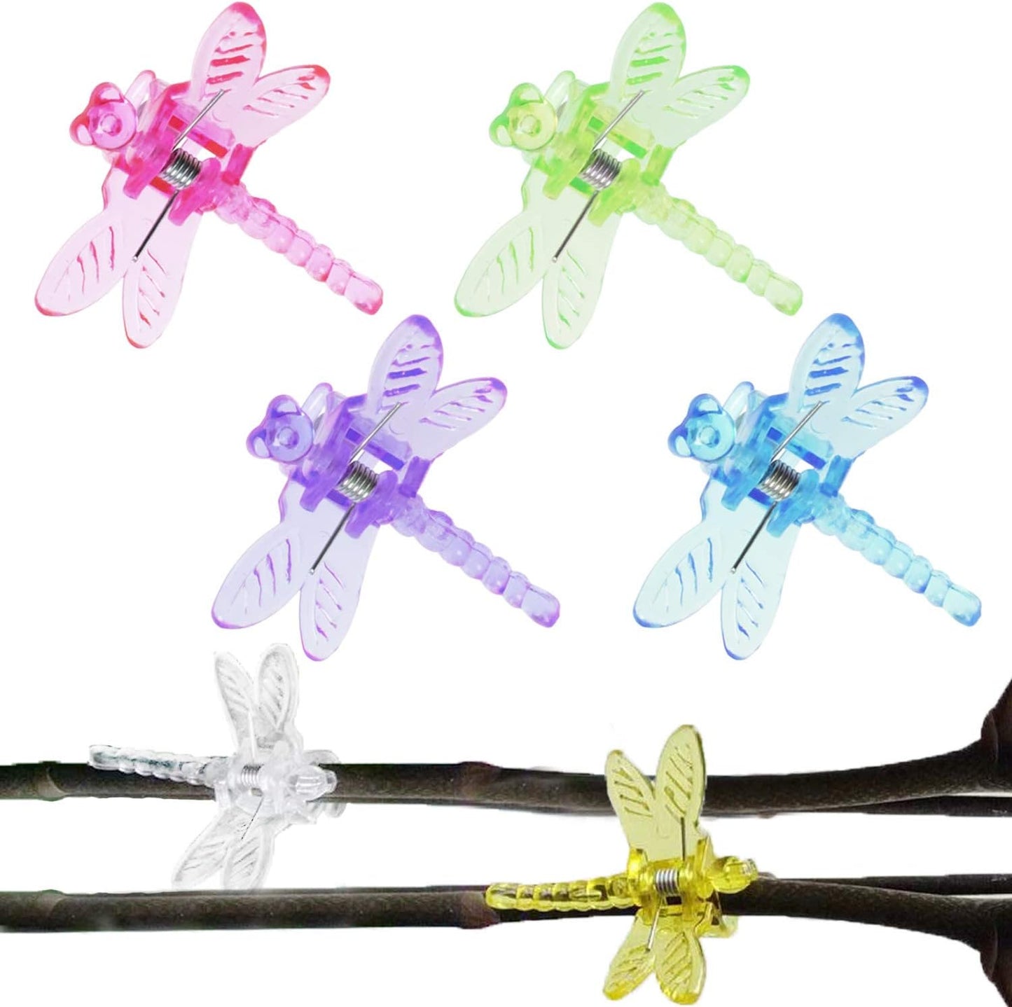 Clips para plantas libélula 30 pzas soporte orquídeas vides