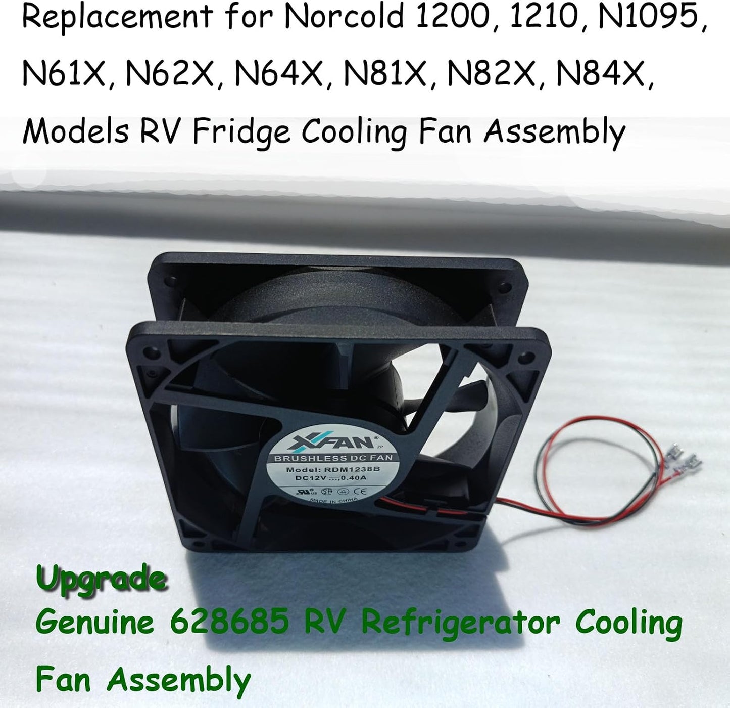Ventilador CC comp Norcold Serie N1095