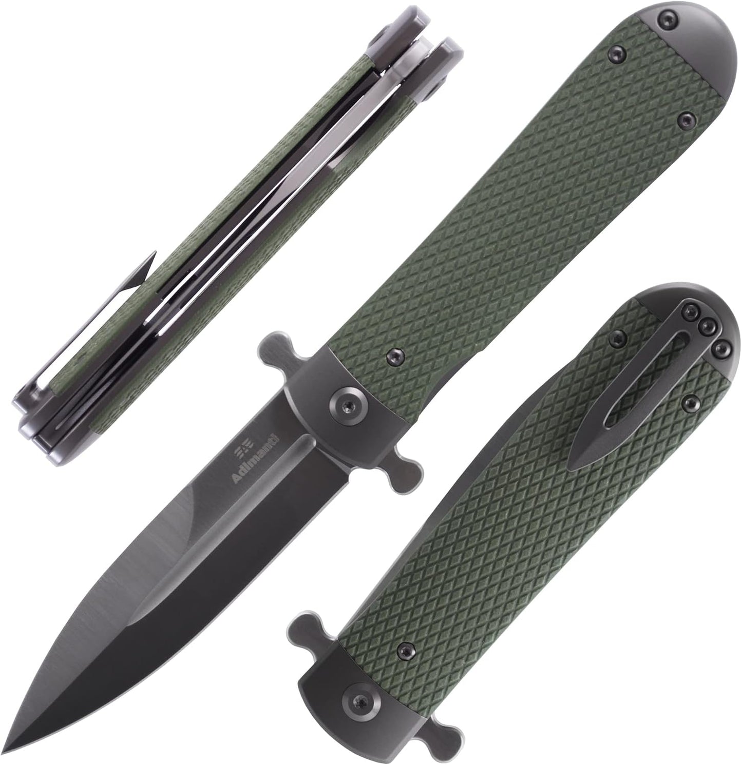 Navaja plegable acero D2 mango G10 antiderrap